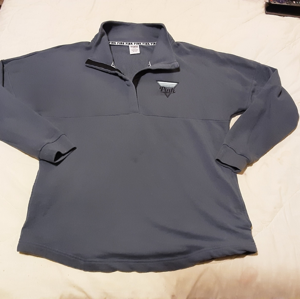 Victoria's Secret Pink Varsity Crew Pullover Med.